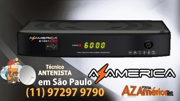 Atualização Azamerica S1001 Plus