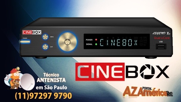 atualização Cinebox Legend X2